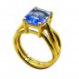 Riyo A Blue Saphire Cz 18kt Gold Plated Savvy Ring Gprbscz80-90034