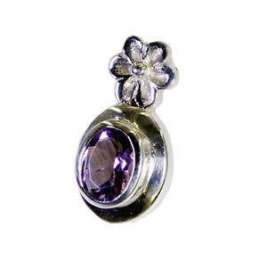 Riyo Purple Amethyst 925 Solid Sterling Silver One Of A Kind Pendant L 1.5in Spa