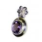 Riyo Purple Amethyst 925 Solid Sterling Silver One Of A Kind Pendant L 1.5in Spa