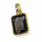 Riyogems Smoky Quartz Rhodium Plate Cocktail Pendant L 1.2in Gppsqu-76043