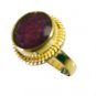 Riyo Indi Ruby Base Matel Y Gold Cocktail Ring Sz 7 Gpriru7-34069