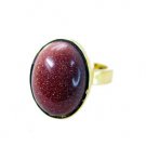Riyo Sunstone 18-Kt Y Gold Plating Birthstones Ring Sz 7 Gprsun7-78003