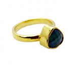 Riyo Green Onyx Rhodium Plate Classic Day Rings Sz 9 Gprgon9-30052