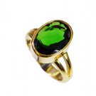 Riyo Emerald Cz 18kt Gold Plating Class Ring Sz 7.5 Gpremcz7.5-96103