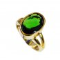 Riyo Emerald Cz 18kt Gold Plating Class Ring Sz 7.5 Gpremcz7.5-96103