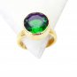 Riyo Emerald Cz Jewelry Gold Plated Birthstones Ring Sz 7 Gpremcz7-96054