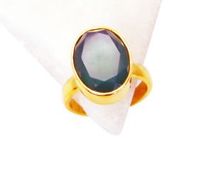 Riyo Green Onyx 18 Ct Ygold Plating Birthstones Ring Sz 8 Gprgon8-30047