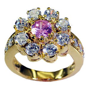 Riyo  Cz Base Matel Classic Day Rings Sz 8 Gprmucz8-116015