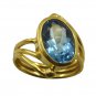 Riyo A Blue Topaz Cz  18kt Gold Plated Stylish Ring Gprbtcz90-92126