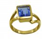 Riyo A Blue Saphire Cz 18kt Gold Plated Scratchresistant Ring Gprbscz80-90037