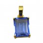 Riyogems A Blue Sapphire Cz Copper 18kt Gold Plated Tribal Pendant L 1.5in Gppbs