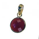 Riyogems Red Onyx 18.Kt Gold Plated Peace Pendants L 1.2in Gppron-66017