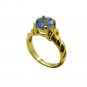 Riyo A Blue Saphire Cz 18kt Gold Plated Original Ring Gprbscz60-90032