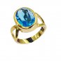 Riyo Blue Topaz Cz 18kt Gold Plating Purity Ring Jewelry Sz 7 Gprbtcz7-92013