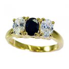 Riyo  Cz 18c Ygold Plating Gimmal Ring Sz 8.5 Gprmucz8.5-116019