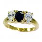 Riyo  Cz 18c Ygold Plating Gimmal Ring Sz 8.5 Gprmucz8.5-116019