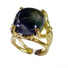 Riyo Moss Agate 18c Ygold Plating Wedding Bands Sz 4.5 Gprmoa4.5-51001