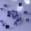 iolite loose Stone 1 Pieces 4 x 4 mm Princess Blue faceted Gemstone