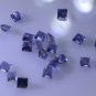 iolite loose Stone 1 Pieces 4 x 4 mm Princess Blue faceted Gemstone