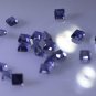 iolite loose Stone 1 Pieces 4 x 4 mm Princess Blue faceted Gemstone
