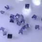 iolite loose Stone 1 Pieces 4 x 4 mm Princess Blue faceted Gemstone