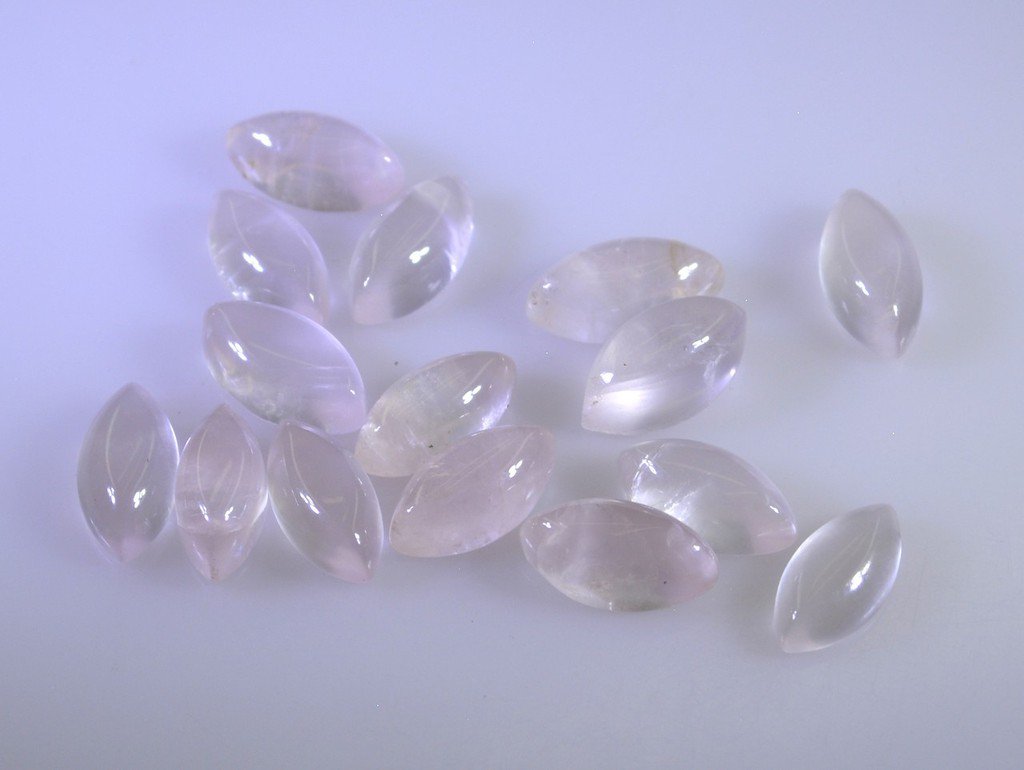Rose Quartz loose Stone 1 Pieces 4 x 8 mm Marquise Pink cabochon Gemstone