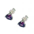 Riyo Garnet Simple Silver Jewellery Vintage Earring L 1in Segar-26086