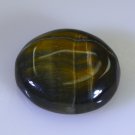 Tiger Eye loose Stone 1 Pieces 16 x 19 mm Oval Black cabochon Gemstone
