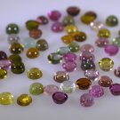 Tourmaline loose Stone 1 Pieces 3.5 x 3.5 mm Round Multi cabochon Gemstone