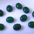 Green onyx loose Stone 1 Pieces 6 x 8 mm Oval Green cabochon Gemstone
