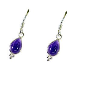 Riyo Amethyst Old Silver Jewellery India L 1in Seame-2091