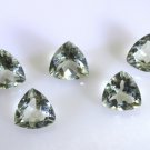 Green amethyst loose Stone 1 Pieces 10 x 10 mm Trillion Green faceted Gemstone