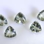 Green amethyst loose Stone 1 Pieces 10 x 10 mm Trillion Green faceted Gemstone