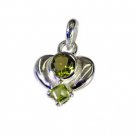 Riyo Peridot Solid Silver Jewellery Halo Pendants L 1in Spper-58035