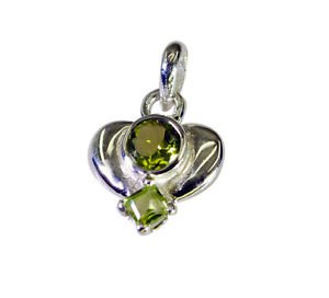 Riyo Peridot Solid Silver Jewellery Halo Pendants L 1in Spper-58035