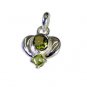 Riyo Peridot Solid Silver Jewellery Halo Pendants L 1in Spper-58035