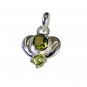 Riyo Peridot Solid Silver Jewellery Halo Pendants L 1in Spper-58035