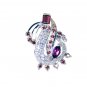 Riyo Garnet New Silver Jewellery Pendant Silver L 1in Spgar-26096