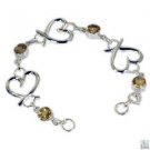 Riyo Citrine Affordable Jewellery Friendship Bracelet Silver L 7.5in Sbracit-140