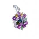 Riyo Tourmaline Silver Friendship Jewellery Cuff Pendant L 1in Sptou-84013