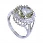 Riyo Green Amethyst Silver Jewelry Business Mothers Ring Sz 6 Srgam6-28014