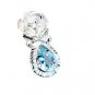 Riyo Blue Topaz Simple Silver Jewelry Star Pendants L 1in Spbto-10021