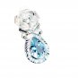 Riyo Blue Topaz Simple Silver Jewelry Star Pendants L 1in Spbto-10021