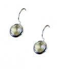 Riyo Lemon Quartz Wholesale Silver Jewelry Dangling Earring L 1in Selqu-46004