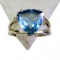 Riyo Blue Topaz Ladies Silver Jewellery Signet Ring Jewelry Sz 6 Srbto6-10044
