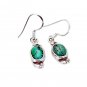 Riyo Turquoise Silver Boutique Jewellery Mother Earring L 1in Setur-82020