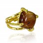Riyo Tiger Eye Fine Gold Plated Wedding Bands Sz 6 Gprtey6-80004