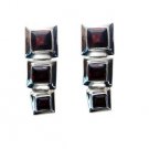 Riyo Garnet Silver Jewelry Wholesaler Exclusive Earring L 1in Segar-26051