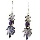 Riyo Amethyst Indian Jewelry Silver Gems L 2in Seame-2064