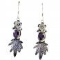 Riyo Amethyst Indian Jewelry Silver Gems L 2in Seame-2064
